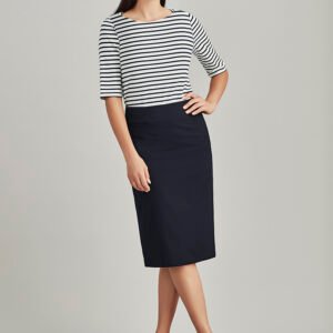 24011 - Womens Comfort Wool Stretch Relaxed Fit Lined Skirt