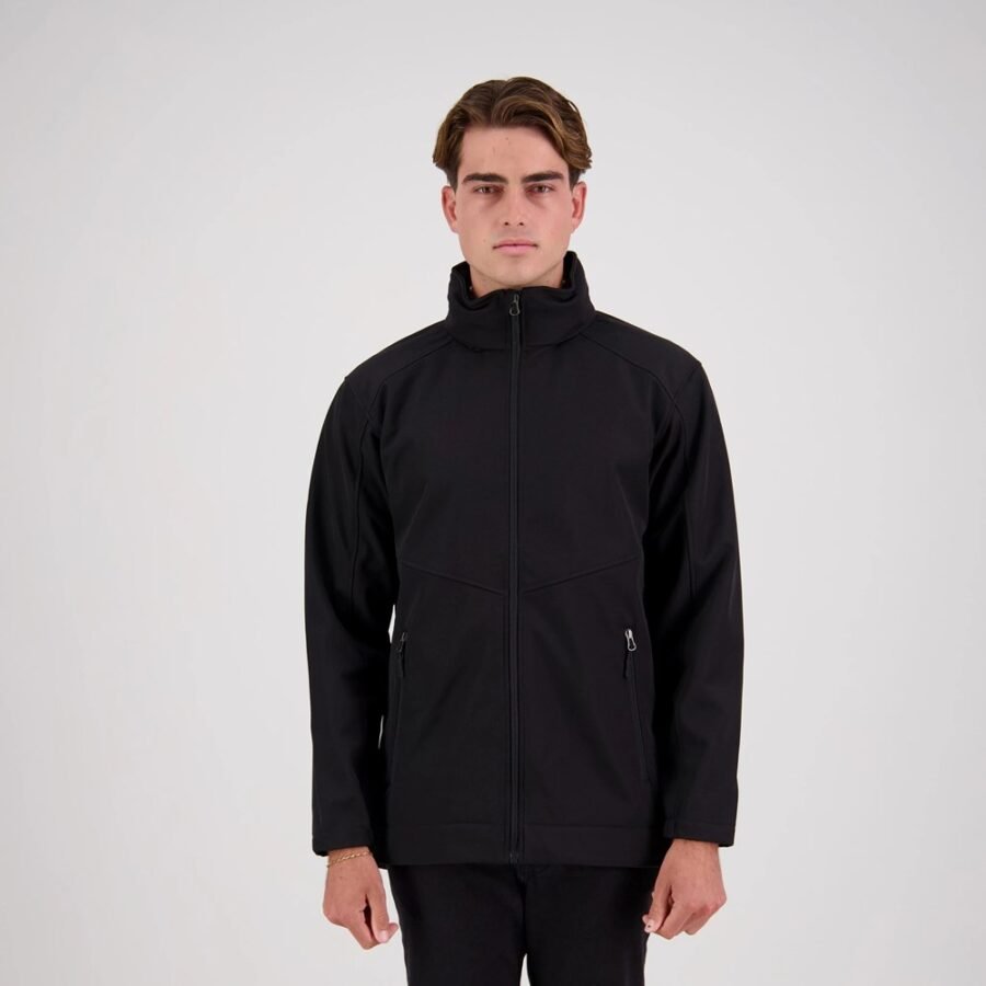 AJM20Black-Fullbody-JPG-2 AJM - Aspiring Softshell Jacket - Unisex