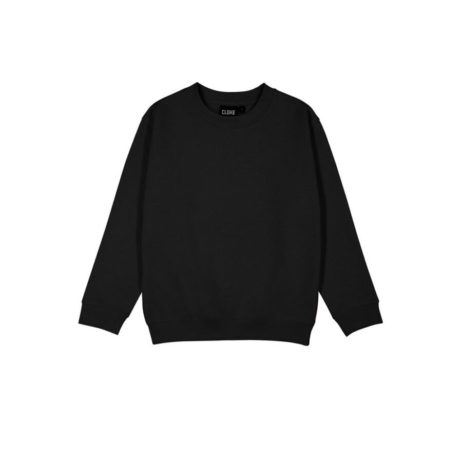 CLOKE-CSIK-Standard-Crew-Black-F CSIK - Standard Crew Neck Sweat - Kids