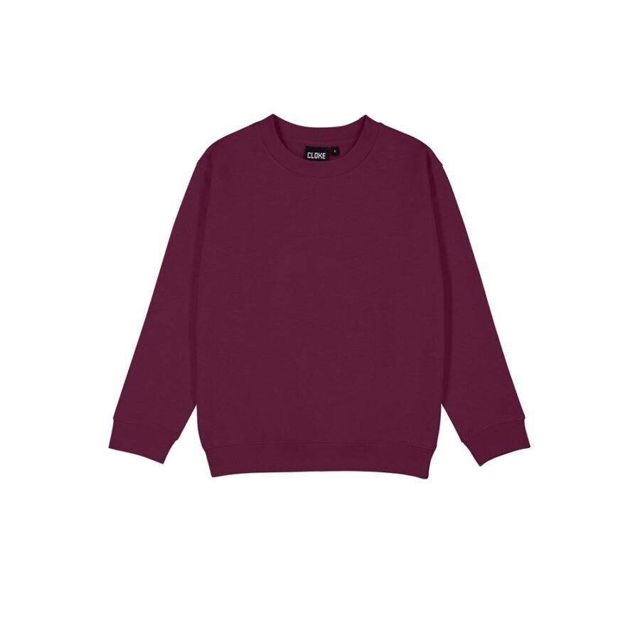 CLOKE-CSIK-Standard-Crew-Maroon-F CSIK - Standard Crew Neck Sweat - Kids