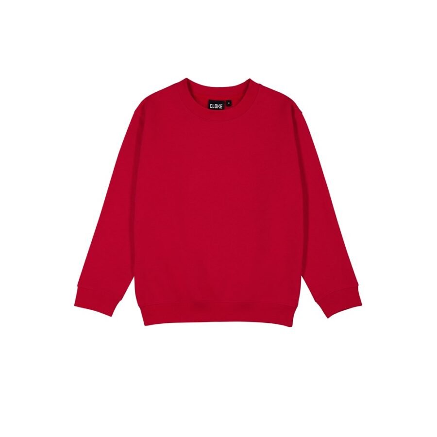 CLOKE-CSIK-Standard-Crew-Red-F CSIK - Standard Crew Neck Sweat - Kids