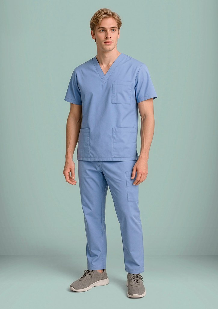 H10610_Talent_MidBlue_01 H10610 - Unisex Classic Scrub Pant