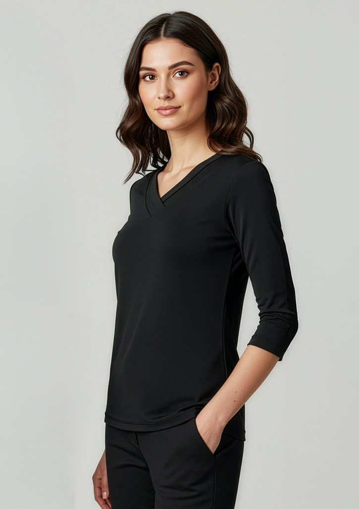 K819LT - Womens Lana 3/4 Sleeve Top