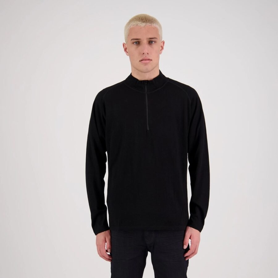 M90120Black-Fullbody-JPG-2 M901 - Alpine Merino 1/2 Zip - Men's