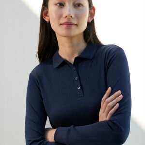 P206LL_Talent_Navy_01_nZUB61z P206LL - Womens Action Long Sleeve Polo