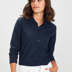 P400LL - Womens Crew Long Sleeve Polo
