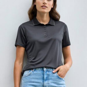 P412LS_Talent_BlackGraphite_01_N0RUJoW P412LS - Womens Echo Short Sleeve Polo