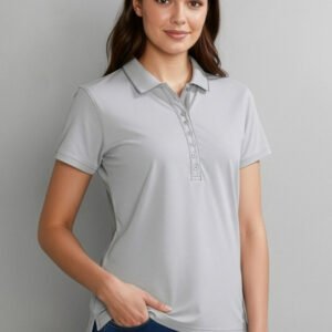 P501LS_Talent_SilverGrey_01 P501LS - Womens Shadow Short Sleeve Polo