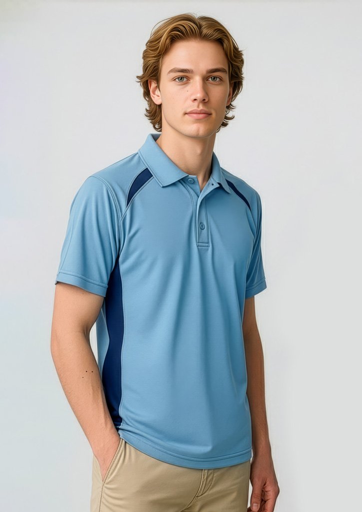 P7700 - Mens Splice Short Sleeve Polo