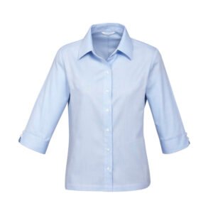 S10221_bProduct_Blue_01_TERMH2K S10221 - Womens Luxe 3/4 Sleeve Shirt