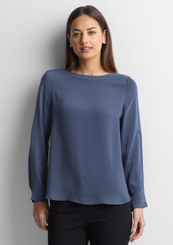 S828LL - Womens Madison Boatneck Top