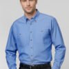 SH112 - Mens Chambray Long Sleeve Shirt