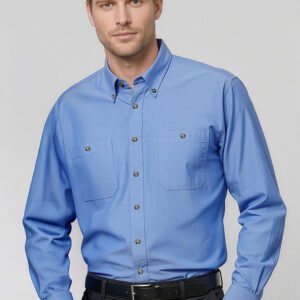 SH112 - Mens Chambray Long Sleeve Shirt