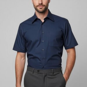 SH715_Talent_Navy_01_R SH715 - Mens Metro Short Sleeve Shirt