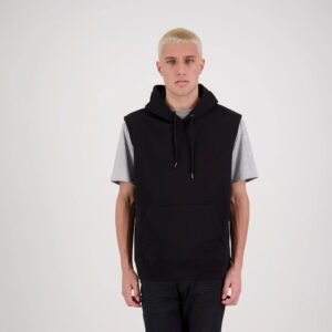 SLH20Black-Fullbody-1-10 SLH - Sleeveless Pullover Hoodie