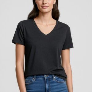 T403L_Talent_Black_02 T403L - Womens Viva Short Sleeve Tee