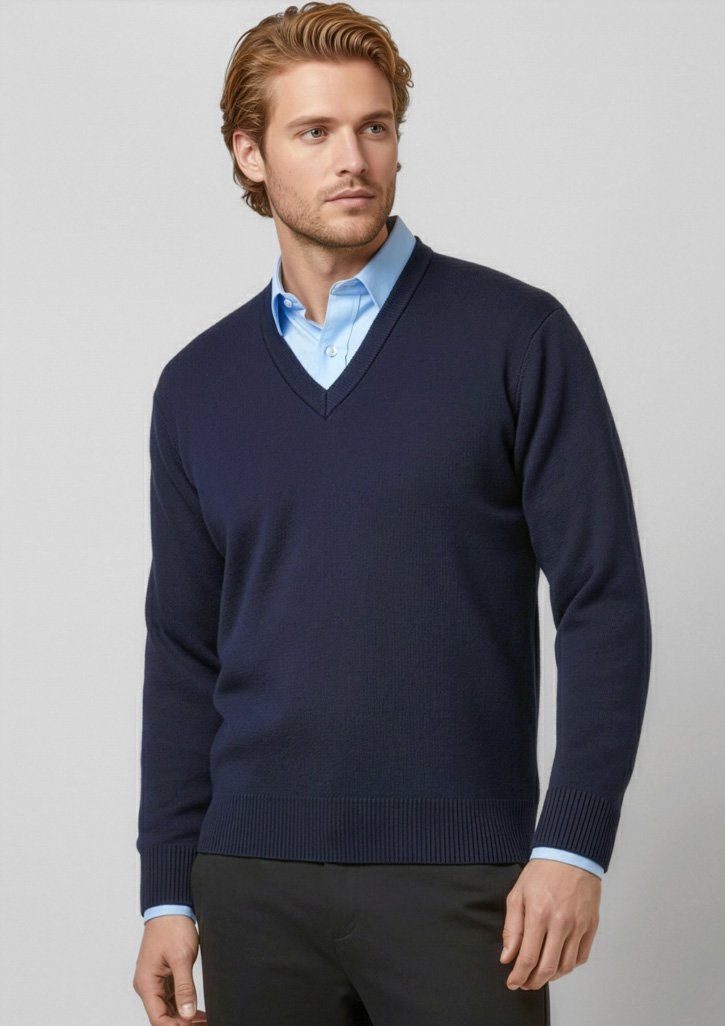 WP6008_Talent_Navy_01_jI28jzJ WP6008 - Mens Woolmix Knit Pullover