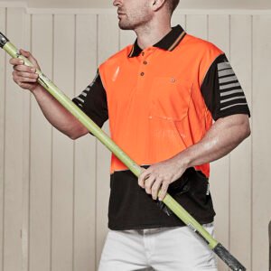 ZH236_Talent_01_ZvFKuS4 ZH236 - Mens Hi Vis Zone Short Sleeve Polo