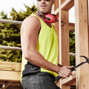 ZH239_Talent_01_3l9cRZK ZH239 - Mens Hi Vis Squad Singlet