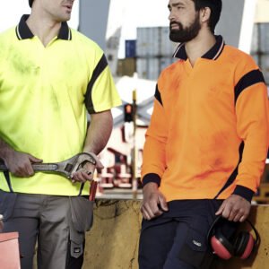 ZH248_ZH429 ZH248 - Mens Hi Vis Aztec Short Sleeve Polo