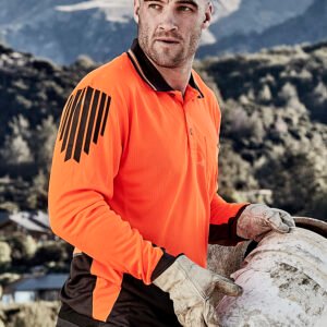 ZH310_Talent_01_4e3wua5 ZH310 - Mens Hi Vis Flux Long Sleeve Polo