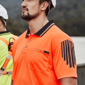 ZH315_Talent_01_UcqnDJt ZH315 - Mens Hi Vis Flux Short Sleeve Polo