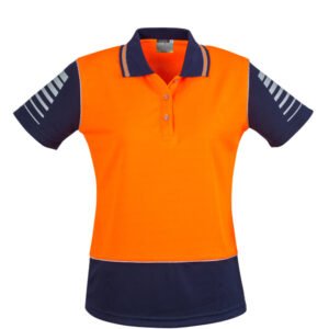ZHL236 - Womens Hi Vis Zone Short Sleeve Polo