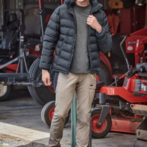 ZJ240_Talent_CharcoalBlue_01 ZJ240 - Unisex Streetworx Hooded Puffer Jacket