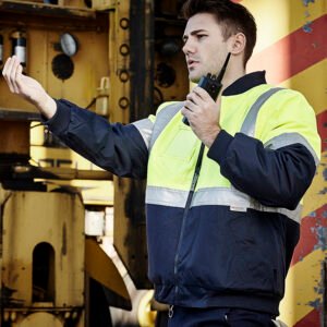 ZJ351_Talent_01_Dg39Tji ZJ351 - Mens Hi Vis Quilted Flying Jacket