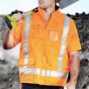 ZJ356_Talent_Orange_01 ZJ356 - Mens TTMC-W23 Fleece Lined Vest