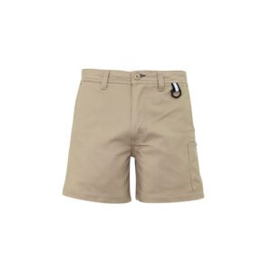 ZS507_Khaki_Front ZS507 - Mens Rugged Cooling Short Short