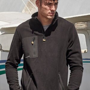 ZT210_Talent_Black_00 ZT210 - Unisex Streetworx Lightweight 1/4 Zip Polar Fleece