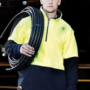 ZT460 - Unisex Hi Vis 1/2 Zip Polar Fleece Pullover