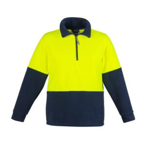 ZT460B - Hi Vis Half Zip Polar Fleece Jumper