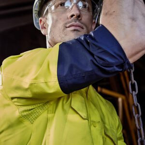 ZW128 - Mens Rugged Cooling Hi Vis Long Sleeve Shirt