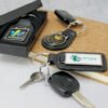 108598 - Baron Leather Key Ring - Rectangle