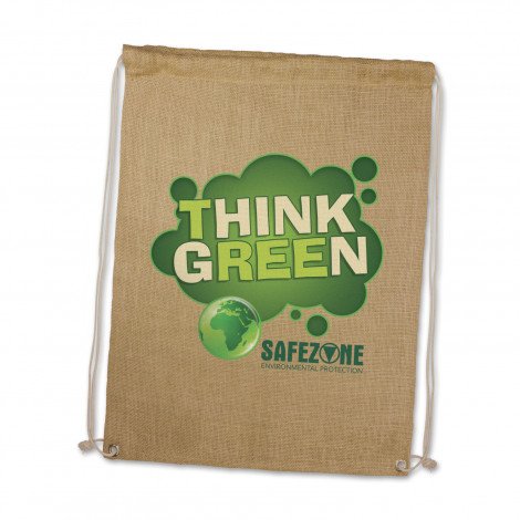 109073 - Jute Drawstring Backpack
