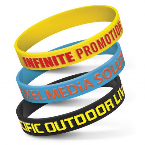 112806 - Silicone Wrist Band - Embossed