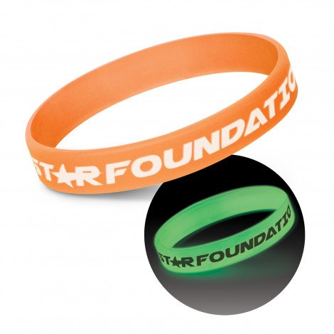 112807 - Silicone Wrist Band - Glow in the Dark