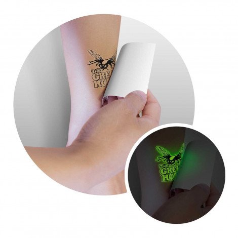 113185-1.jpg 113185 - Temporary Tattoo Glow in the Dark - 51mm x 51mm