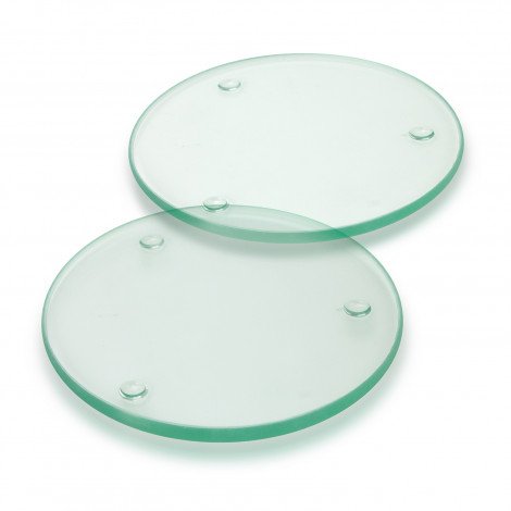 116396 - Venice Glass Coaster Set of 2 - Round