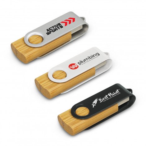 117042-0.jpg 117042 - Helix 4GB Bamboo Flash Drive