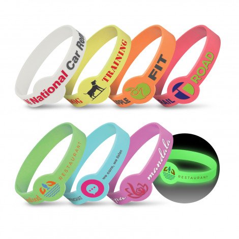 117057 - Xtra Silicone Wrist Band - Glow in the Dark