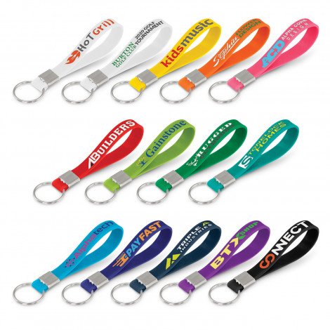 118671 - Silicone Key Ring - Debossed