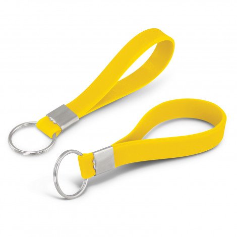 118671 - Silicone Key Ring - Debossed