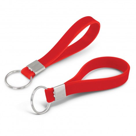 118671 - Silicone Key Ring - Debossed