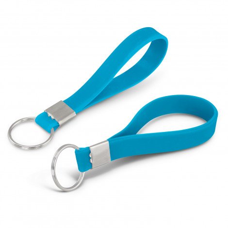 118672 - Silicone Key Ring - Embossed