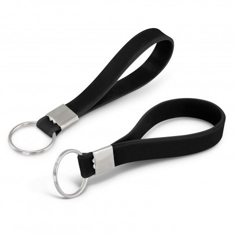 118672 - Silicone Key Ring - Embossed
