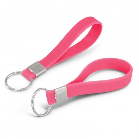118672 - Silicone Key Ring - Embossed