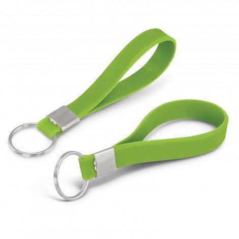 118672 - Silicone Key Ring - Embossed